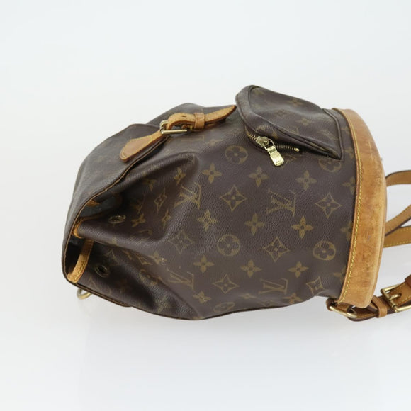 LOUIS VUITTON Monogram Montsouris MM Backpack M51136 LV Auth BA10222