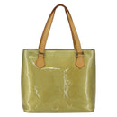 LOUIS VUITTON Monogram Vernis Houston Hand Bag Gris M91053 LV Auth BA10224-2