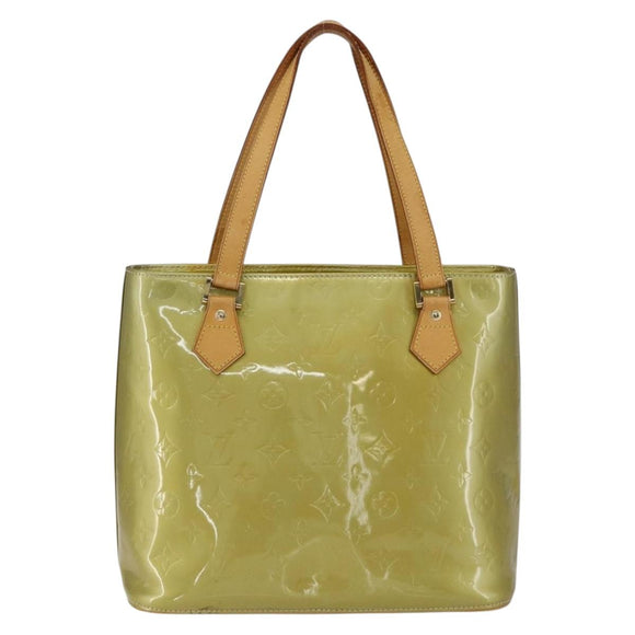 LOUIS VUITTON Monogram Vernis Houston Hand Bag Gris M91053 LV Auth BA10224