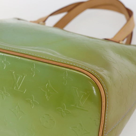 LOUIS VUITTON Monogram Vernis Houston Hand Bag Baby Blue M91005 LV Auth BA10225