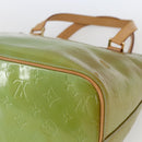 LOUIS VUITTON Monogram Vernis Houston Hand Bag Baby Blue M91005 LV Auth BA10225-15
