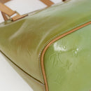 LOUIS VUITTON Monogram Vernis Houston Hand Bag Baby Blue M91005 LV Auth BA10225-16