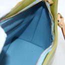 LOUIS VUITTON Monogram Vernis Houston Hand Bag Baby Blue M91005 LV Auth BA10225-19