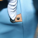 LOUIS VUITTON Monogram Vernis Houston Hand Bag Baby Blue M91005 LV Auth BA10225-21
