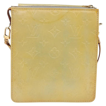LOUIS VUITTON Monogram Vernis Motto Accessory Pouch Gris M91030 LV Auth BA10226 - 0