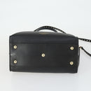 VALENTINO Handtasche Leder 2-Wege Schwarz Gold Authentisch BA10227-5