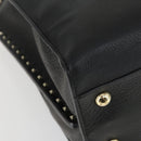 VALENTINO Handtasche Leder 2-Wege Schwarz Gold Authentisch BA10227-15