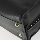 VALENTINO Handtasche Leder 2-Wege Schwarz Gold Authentisch BA10227-16