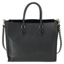 VALENTINO Handtasche Leder 2-Wege Schwarz Gold Authentisch BA10227-2