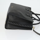 VALENTINO Handtasche Leder 2-Wege Schwarz Gold Authentisch BA10227-3
