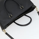 VALENTINO Handtasche Leder 2-Wege Schwarz Gold Authentisch BA10227-6