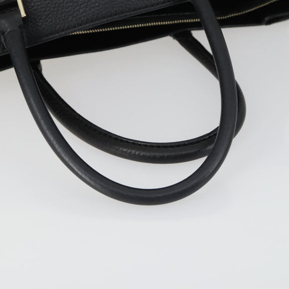 VALENTINO Handtasche Leder 2-Wege Schwarz Gold Authentisch BA10227