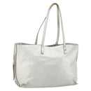 Chloe Tote Bag Leather Silver Auth BA10228-1