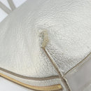 Chloe Tote Bag Leather Silver Auth BA10228-14