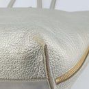 Chloe Tote Bag Leather Silver Auth BA10228-15