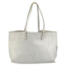 Chloe Tote Bag Leather Silver Auth BA10228-2