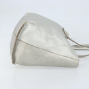 Chloe Tote Bag Leather Silver Auth BA10228-3