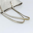 Chloe Tote Bag Leather Silver Auth BA10228-7