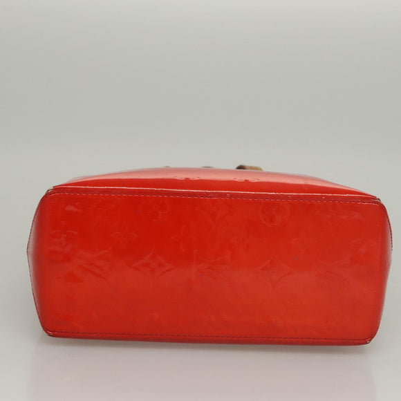 LOUIS VUITTON Monogram Vernis Reade PM Hand Bag Red Rouge M91088 LV Auth BA1023