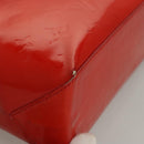 LOUIS VUITTON Monogram Vernis Reade PM Hand Bag Red Rouge M91088 LV Auth BA1023-9