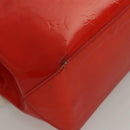 LOUIS VUITTON Monogram Vernis Reade PM Hand Bag Red Rouge M91088 LV Auth BA1023-16