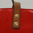LOUIS VUITTON Monogram Vernis Reade PM Hand Bag Red Rouge M91088 LV Auth BA1023-10