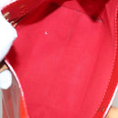LOUIS VUITTON Monogram Vernis Reade PM Hand Bag Red Rouge M91088 LV Auth BA1023-11