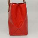 LOUIS VUITTON Monogram Vernis Reade PM Hand Bag Red Rouge M91088 LV Auth BA1023-3