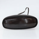 Salvatore Ferragamo Hand Bag Suede Brown Silver Auth BA10230-9