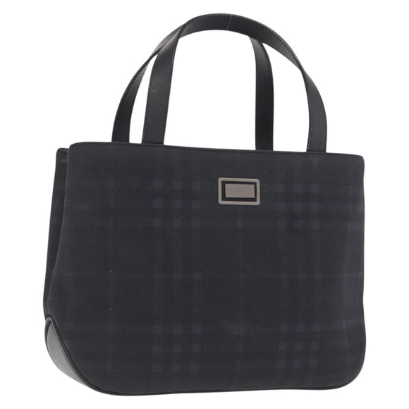 BURBERRY Nova Check Hand Bag PVC Brown Auth BA10231
