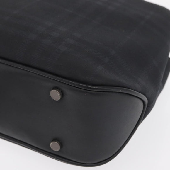 BURBERRY Nova Check Hand Bag PVC Brown Auth BA10231