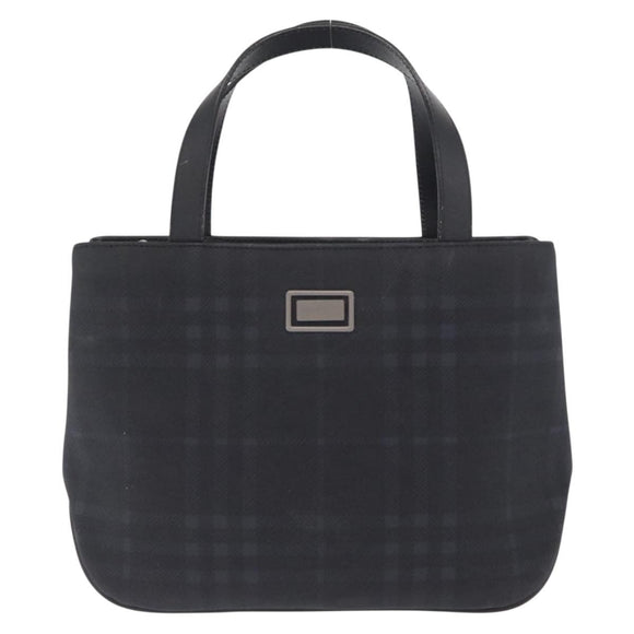 BURBERRY Nova Check Hand Bag PVC Brown Auth BA10231