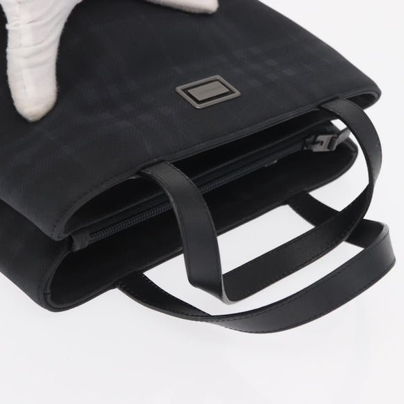 BURBERRY Nova Check Hand Bag PVC Brown Auth BA10231
