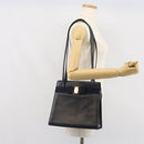 Salvatore Ferragamo Shoulder Bag Leather Navy Gold Auth BA10232-22