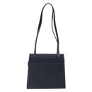 Salvatore Ferragamo Shoulder Bag Leather Navy Gold Auth BA10232-2