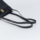 Salvatore Ferragamo Shoulder Bag Leather Navy Gold Auth BA10232-7