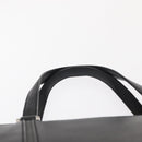 BURBERRY Hand Bag Leather Black Silver Auth BA10233-8