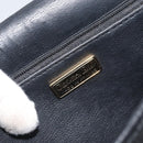 Christian Dior Shoulder Bag Leather Black Gold Auth BA10234-11