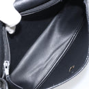 Christian Dior Shoulder Bag Leather Black Gold Auth BA10234-12
