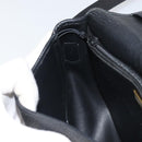 Christian Dior Shoulder Bag Leather Black Gold Auth BA10234-19