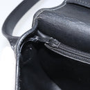 Christian Dior Shoulder Bag Leather Black Gold Auth BA10234-20