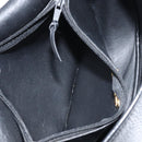 Christian Dior Shoulder Bag Leather Black Gold Auth BA10234-21