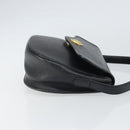 Christian Dior Shoulder Bag Leather Black Gold Auth BA10234-3