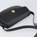 Christian Dior Shoulder Bag Leather Black Gold Auth BA10234-6
