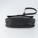 Christian Dior Shoulder Bag Leather Black Gold Auth BA10234-5