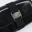 Salvatore Ferragamo Shoulder Bag Patent leather Black Silver Auth BA10238-14