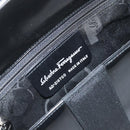 Salvatore Ferragamo Shoulder Bag Patent leather Black Silver Auth BA10238-16