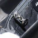 Salvatore Ferragamo Shoulder Bag Patent leather Black Silver Auth BA10238-22