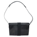 Salvatore Ferragamo Shoulder Bag Patent leather Black Silver Auth BA10238-3