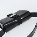 Salvatore Ferragamo Shoulder Bag Patent leather Black Silver Auth BA10238-6